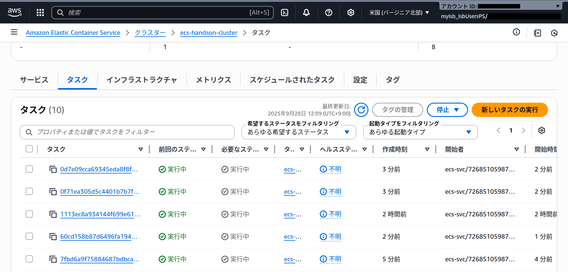 Increased number of tasks